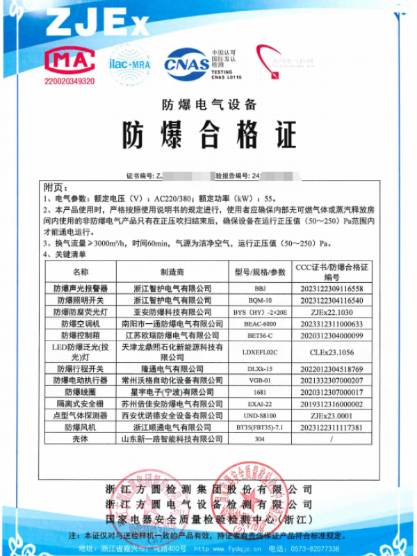 方圆：正压防爆控制房2