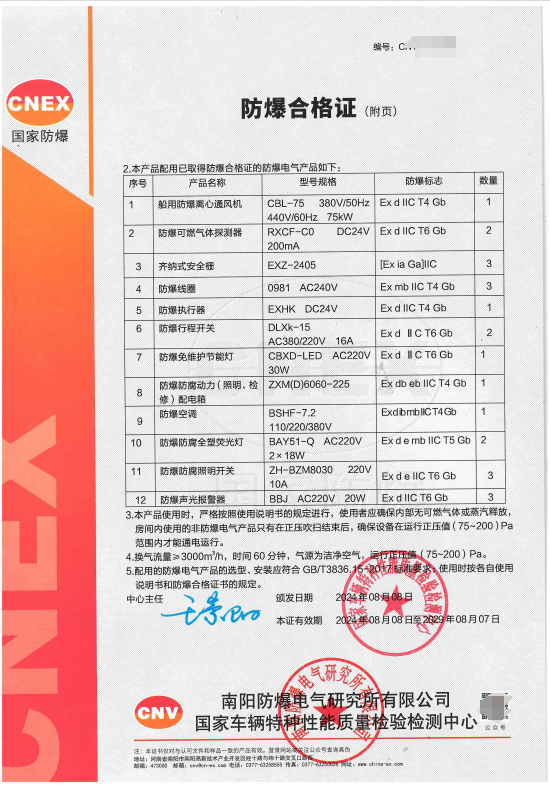 南阳：正压防爆房2